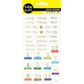 STICKERS FOIL PLANNER MONTHS GOLD 1SH