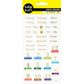 Stickers Foil Planner Months Gold 1Sh