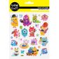 STICKERS FOIL MONSTERS MULTI 1SH