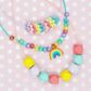 CHARM ACRYLIC RAINBOW GLITTER 6PCS