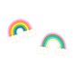 3D RAINBOW CLAY EMBELLISHMENTS 4PCS