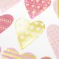 STICKERS GOLD FOIL HEARTS 1SH