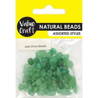 NATURAL GEMSTONE BEADS JADE 20G