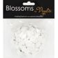 White Poly Flower Ribbon Roses 144 Pc