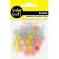 FROSTED PASTEL ROUND BEADS 25PCS