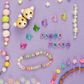 FROSTED PASTEL FLOWER BEADS 25PCS