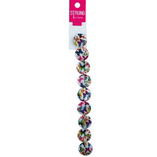 Beads Strung Round 20Mm Butterflies 9Pc