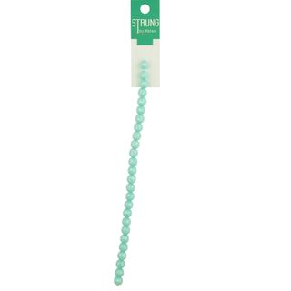 Strung 8Mm Round Faceted 26 Pc