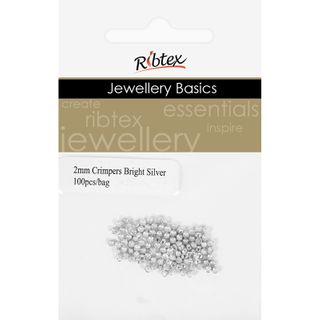 Crimpers Round 2mm Silver 100Pcs
