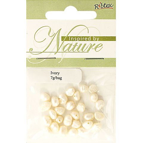 Bead Freshwater Pearl Ivory 7G