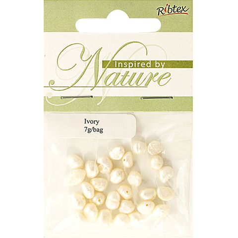 Bead Freshwater Pearl Ivory 7G