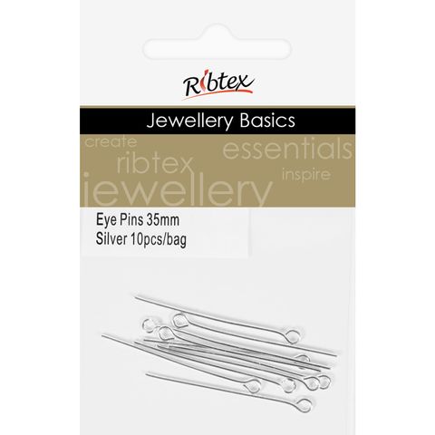 Eye Pins 35mm Silver 10Pcs