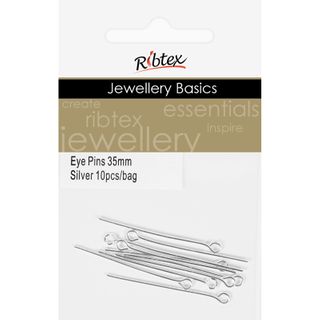 Eye Pins 35mm Silver 10Pcs