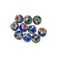Blue Round Cloisonne Bead 10 Pc 8mm