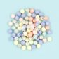 PEARL FINISH PASTEL GEO ROUND BEADS 20G