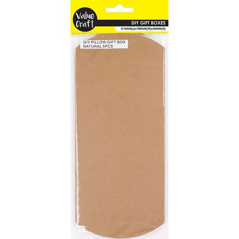 Diy Pillow Gift Box Natural 5Pc