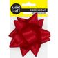 SATIN ADHESIVE BACK BOW RED 1PC