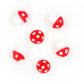 MINI MUSHROOMS RED 8PCS