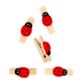 WOOD PEGS LADYBUG 4PCS