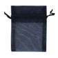 Mini Organza Bag Black 10cmx7.5cm 7pc