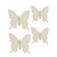 Butterfly DIY White Plastic 4Pcs