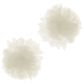 TULLE FLOWERS WHITE 3pc