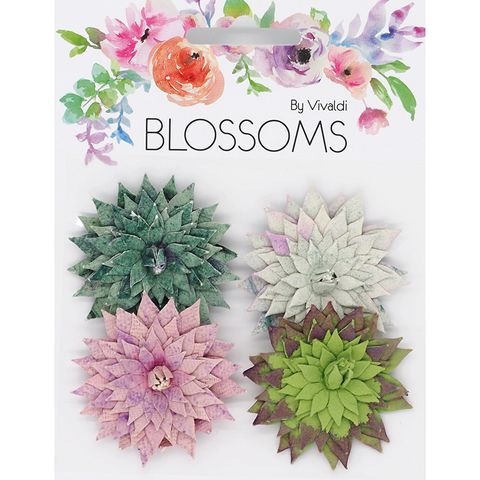 Vivid Succulent 4Pcs