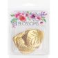 CUT OUT LEAVES GOLD 6pc