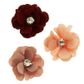 DAISY RHINESTONE CORAL-BURG-LATTE 6pc