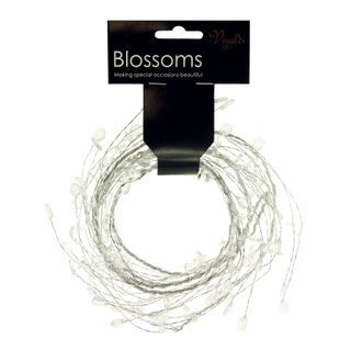 CRYSTAL BEAD WIRE SILVER 1.5m