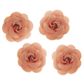 Pink Fabric Rose Flowers  4 Pieces  30Mm