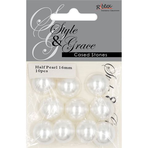 JF SG HALF PEARL 16MM 10PC