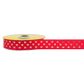 RIB GROSGRAIN 15MM GOLD HEART RED 3M