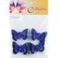 Butterfly Feather 4cm Purple 4Pcs