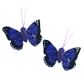 Butterfly Feather 4cm Purple 4Pcs