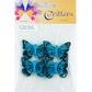Butterfly Feather 4cm Turquoise 4Pcs