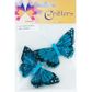 Butterfly Feather 8cm Blue 2Pcs