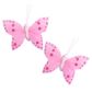 Butterfly Feather Glitter 5cm Pink 3Pcs