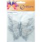 Butterfly Rhinestone 10cm Silver 2Pcs