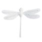 Butterfly Glitter 8cm White 2Pcs