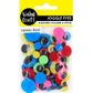 CRAFT JOGGLE EYE ROUND ASST NEON 75PC