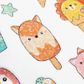 Stickers Irridescent Ice Creams 1Sh