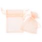 ORGANZA MINI 10CM x 7.5CM PEACH 7PCS