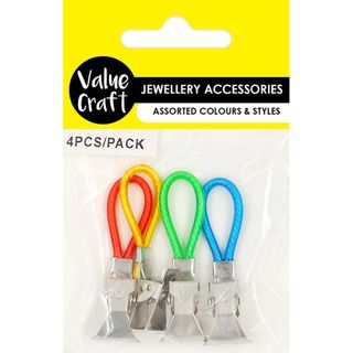 JF HANGER WITH CLIP ASSORTED 4PCS
