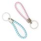 WOVEN PU KEYCHAINS PASTEL 2PCS