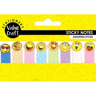 Sticky Marker Tabs Smilies 8Pc