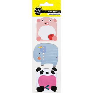 Mini Animal Sticky Notepads 3Pc