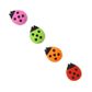 Mini Novelty Ladybug Erasers 4Pc