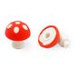 Mini Novelty Mushroom Erasers 3Pc