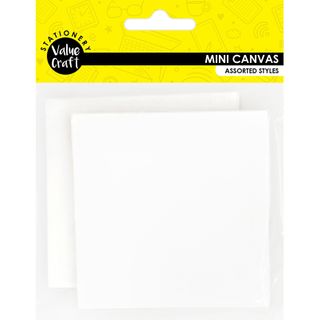 Mini Canvas 8Cm Square 2Pc